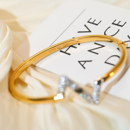 [✨Rose💎]BRACELET EN OR ET DIAMANTS VOLTE UPITE DOWN