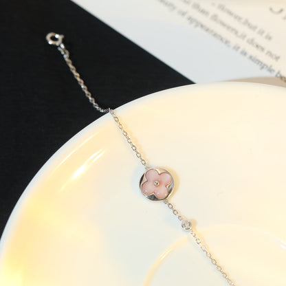 [✨Rose💎]BRACELET ARGENT MOTIF SOLEIL ROSE