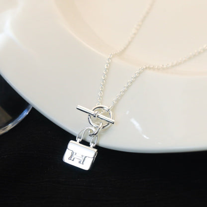 [✨Rose💎] COLLIER PENDENTIF POP H EN ARGENT