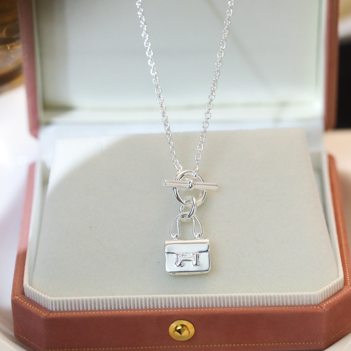 [✨Rose💎] COLLIER PENDENTIF POP H EN ARGENT