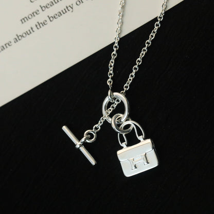 [✨Rose💎] COLLIER PENDENTIF POP H EN ARGENT