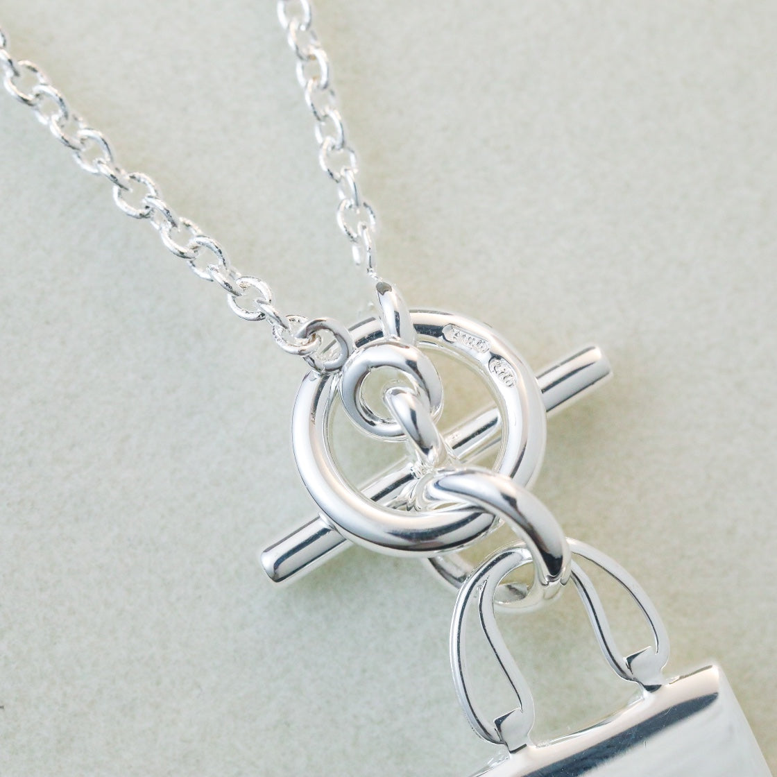 [✨Rose💎] COLLIER PENDENTIF POP H EN ARGENT