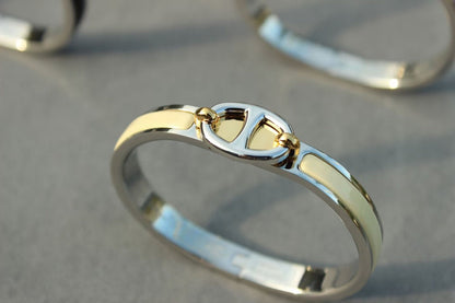 [✨Rose💎]BRACELET ARGENT CLIC CHAINE