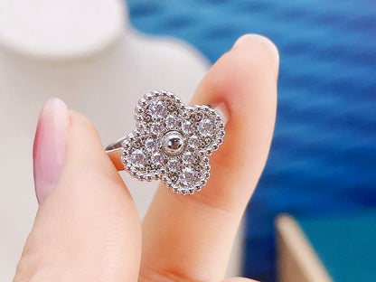 [✨Rose💎]BAGUE TRÈFLE DIAMANT