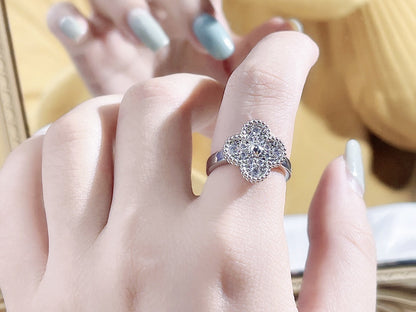 [✨Rose💎]BAGUE TRÈFLE DIAMANT