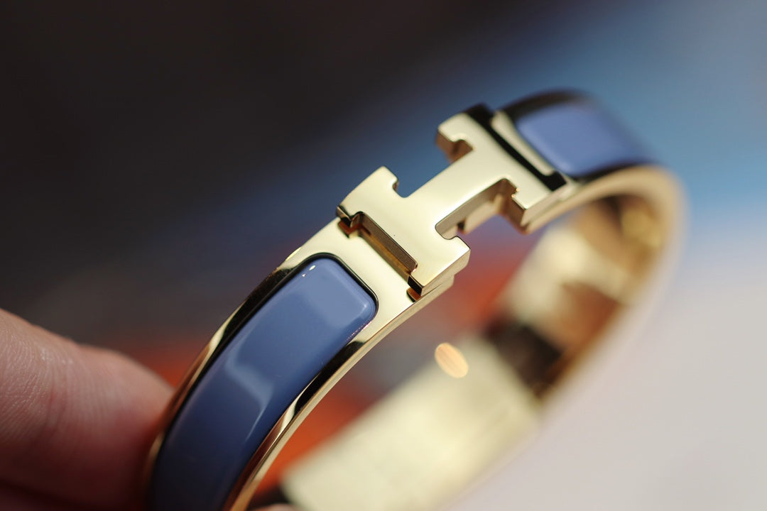 [✨Rose💎] BRACELET H 12MM BLEU GRIS