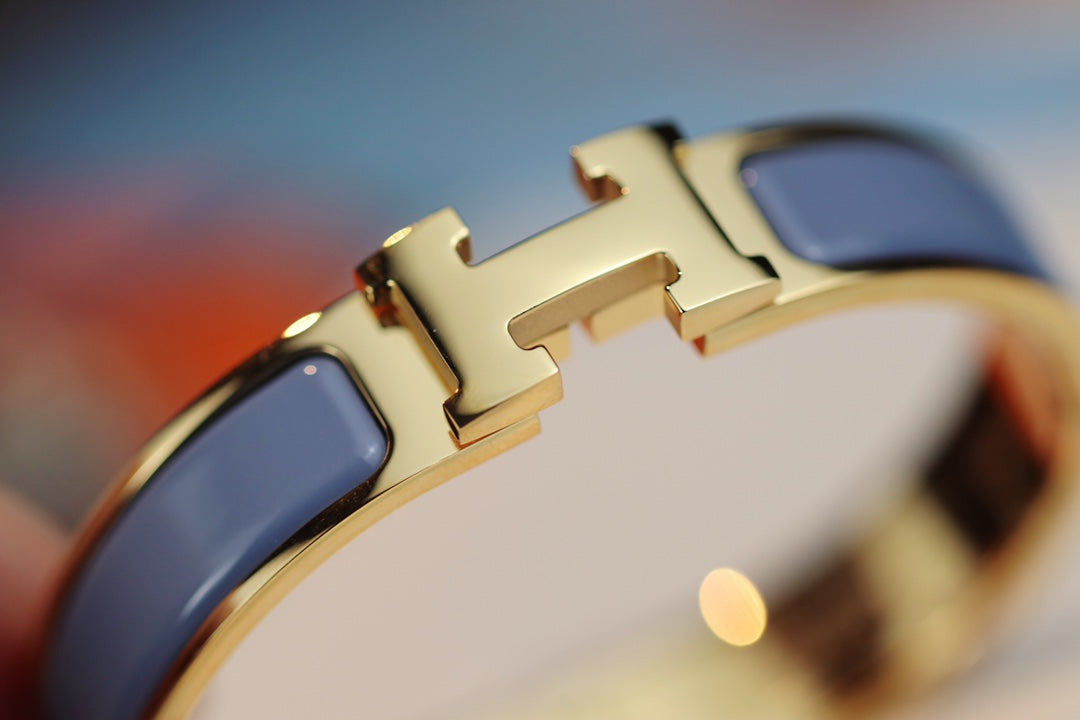 [✨Rose💎] BRACELET H 12MM BLEU GRIS