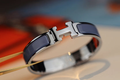 [✨Rose💎] BRACELET H 12MM BLEU GRIS