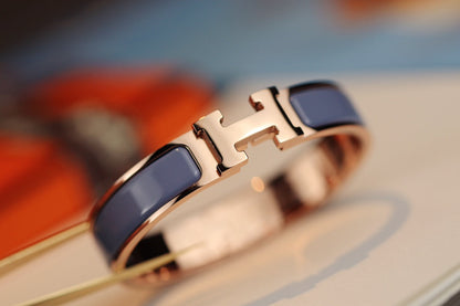 [✨Rose💎] BRACELET H 12MM BLEU GRIS