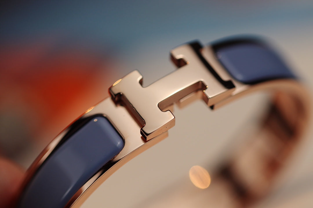 [✨Rose💎] BRACELET H 12MM BLEU GRIS