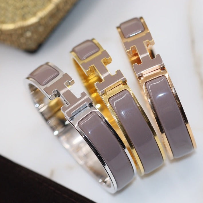 [✨Rose💎] BRACELET H 12MM MARRON