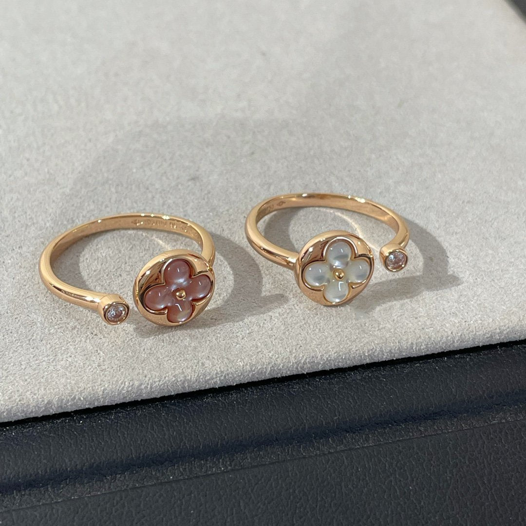 [✨Rose💎]BAGUE SUN 1 DIAMANT ROSE