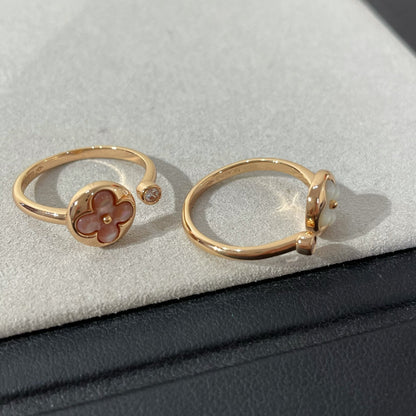 [✨Rose💎]BAGUE SUN 1 DIAMANT ROSE