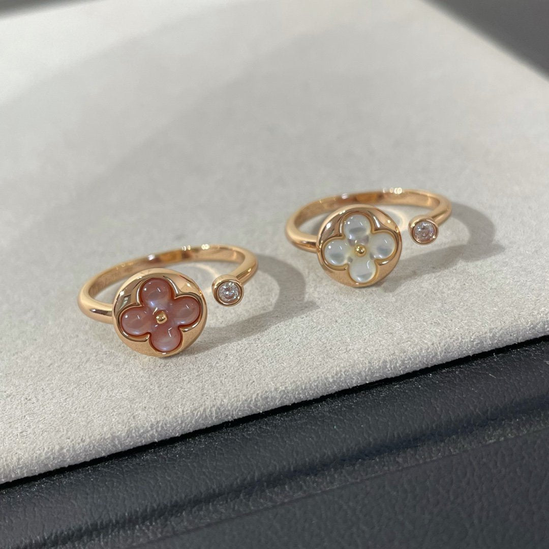 [✨Rose💎]BAGUE SUN 1 DIAMANT ROSE