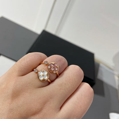 [✨Rose💎]BAGUE SUN 1 DIAMANT ROSE