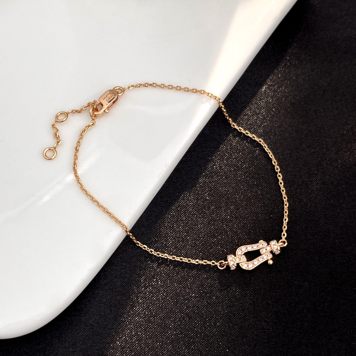 [✨Rose💎]BRACELET PETITE CHAÎNE FORCE 10