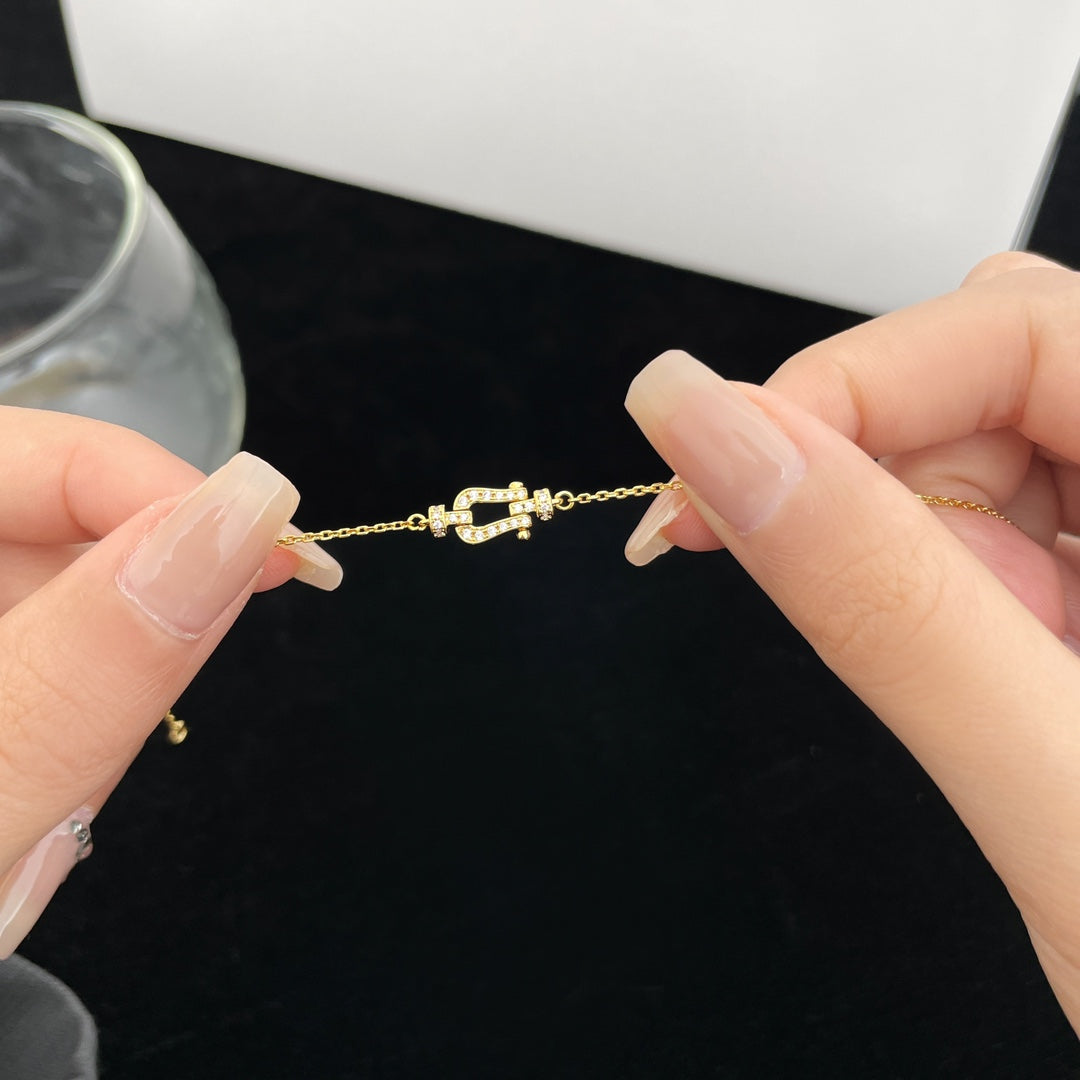 [✨Rose💎]BRACELET PETITE CHAÎNE FORCE 10