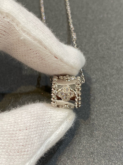 [✨Rose💎] COLLIER PENDENTIF PERLEE ARGENT DIAMANT 