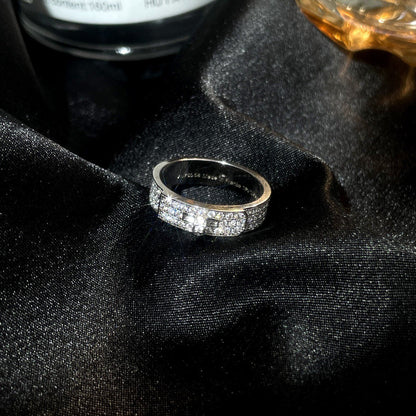 [✨Rose💎]BAGUE KELLY EN ARGENT ET DIAMANT