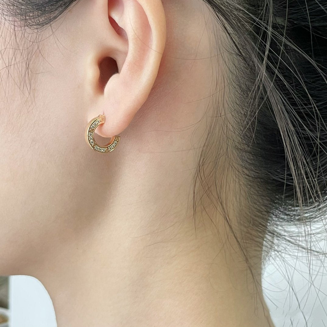 [✨Rose💎]Boucles d'oreilles Love Diamond