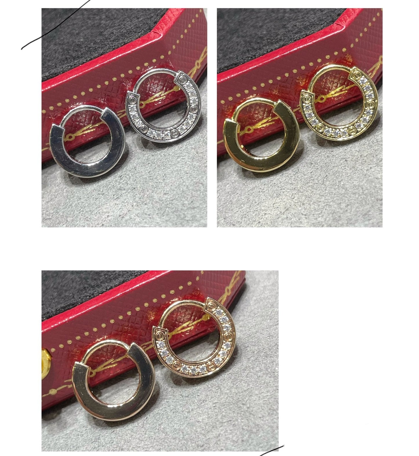 [✨Rose💎]Boucles d'oreilles Love Diamond