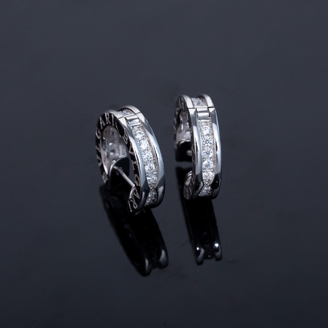 [✨Rose💎]Boucles d'oreilles mini diamants en argent ZERO 1