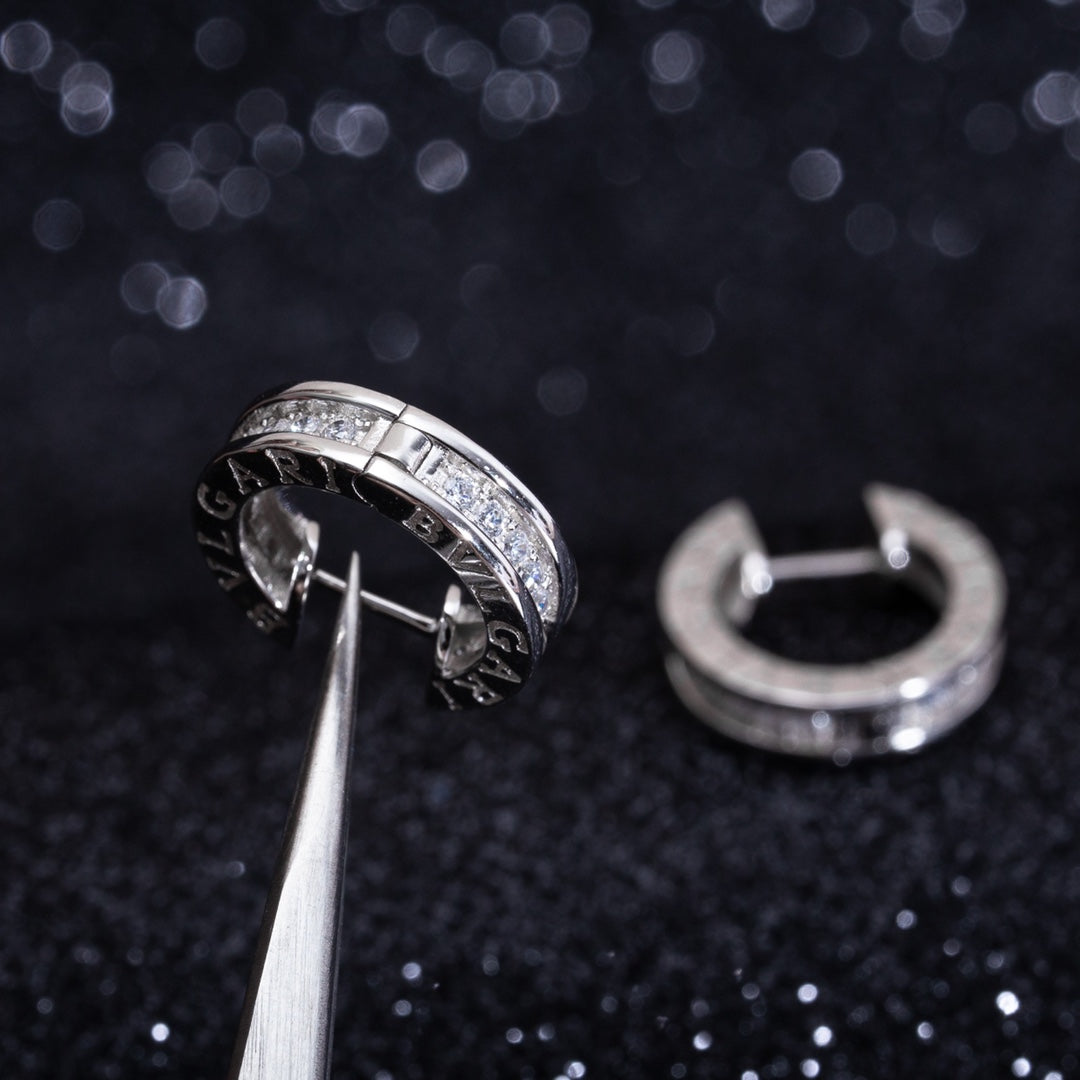 [✨Rose💎]Boucles d'oreilles mini diamants en argent ZERO 1