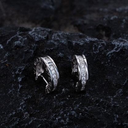 [✨Rose💎]Boucles d'oreilles mini diamants en argent ZERO 1