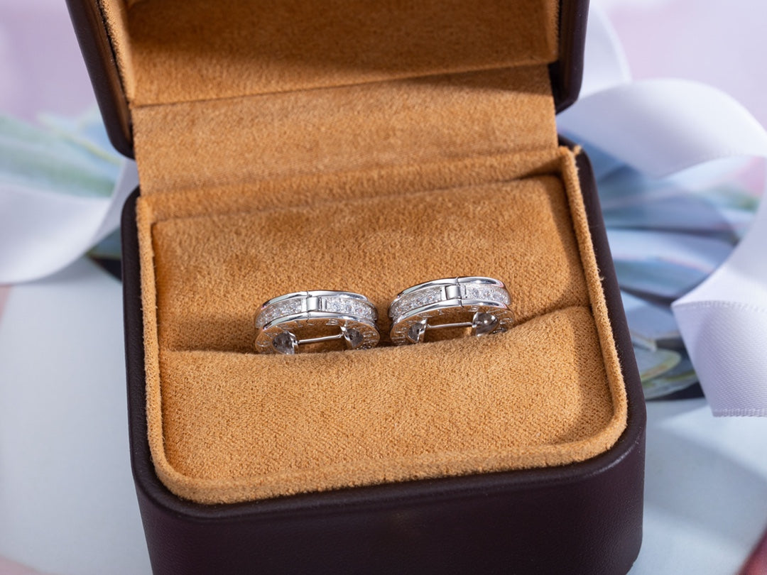 [✨Rose💎]Boucles d'oreilles mini diamants en argent ZERO 1