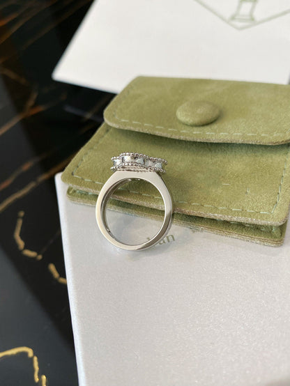 [✨Rose💎]BAGUE EN ARGENT TRÈFLE