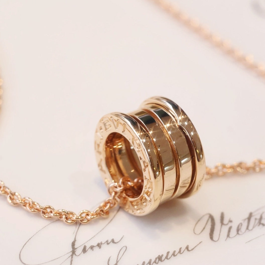 [✨Rose💎] COLLIER ZÉRO 1 EN OR ROSE
