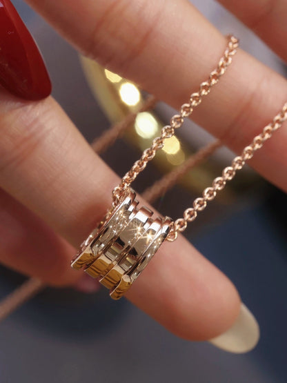[✨Rose💎] COLLIER ZÉRO 1 EN OR ROSE