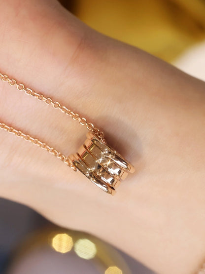 [✨Rose💎] COLLIER ZÉRO 1 EN OR ROSE