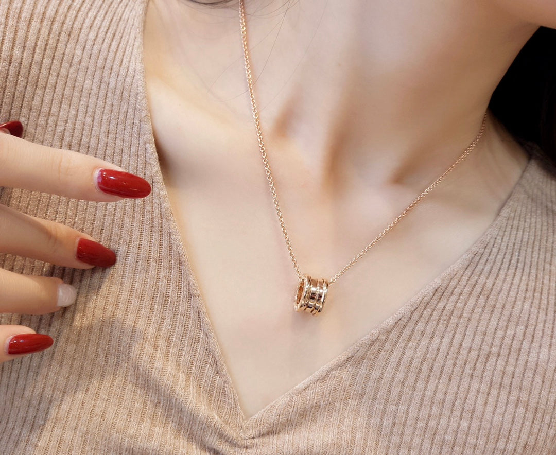 [✨Rose💎] COLLIER ZÉRO 1 EN OR ROSE