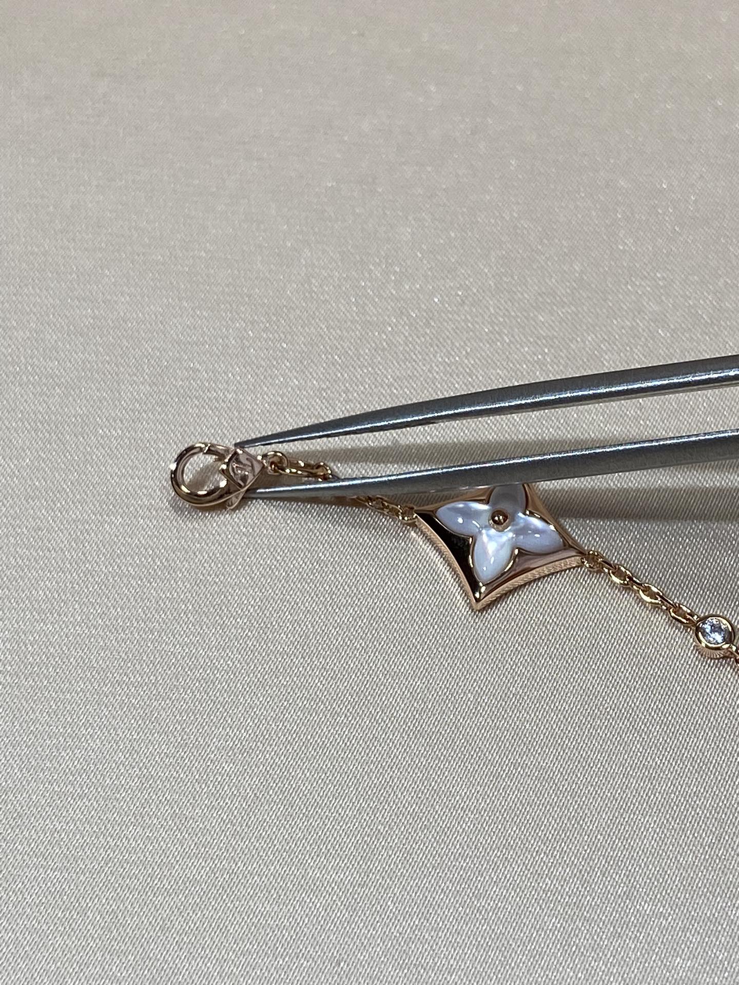 [✨Rose💎]BRACELET EN OR ROSE ET DIAMANT À 4 MOTIFS ÉTOILE