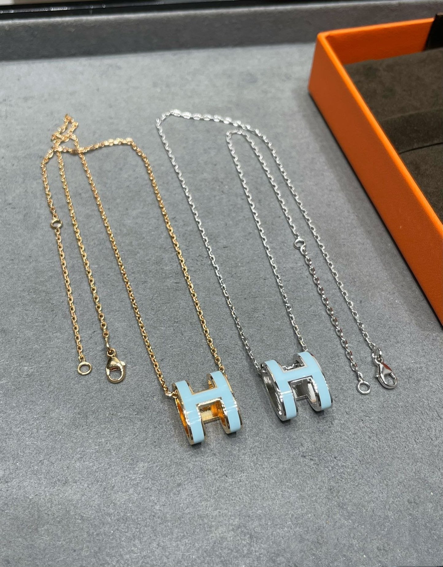[✨Rose💎]COLLIER BLEU CIEL POP H