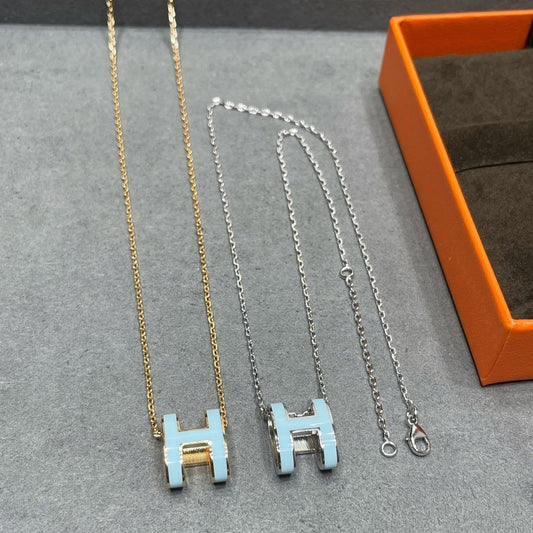 [✨Rose💎]COLLIER BLEU CIEL POP H