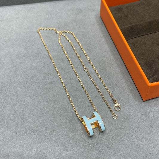 [✨Rose💎]COLLIER BLEU CIEL POP H