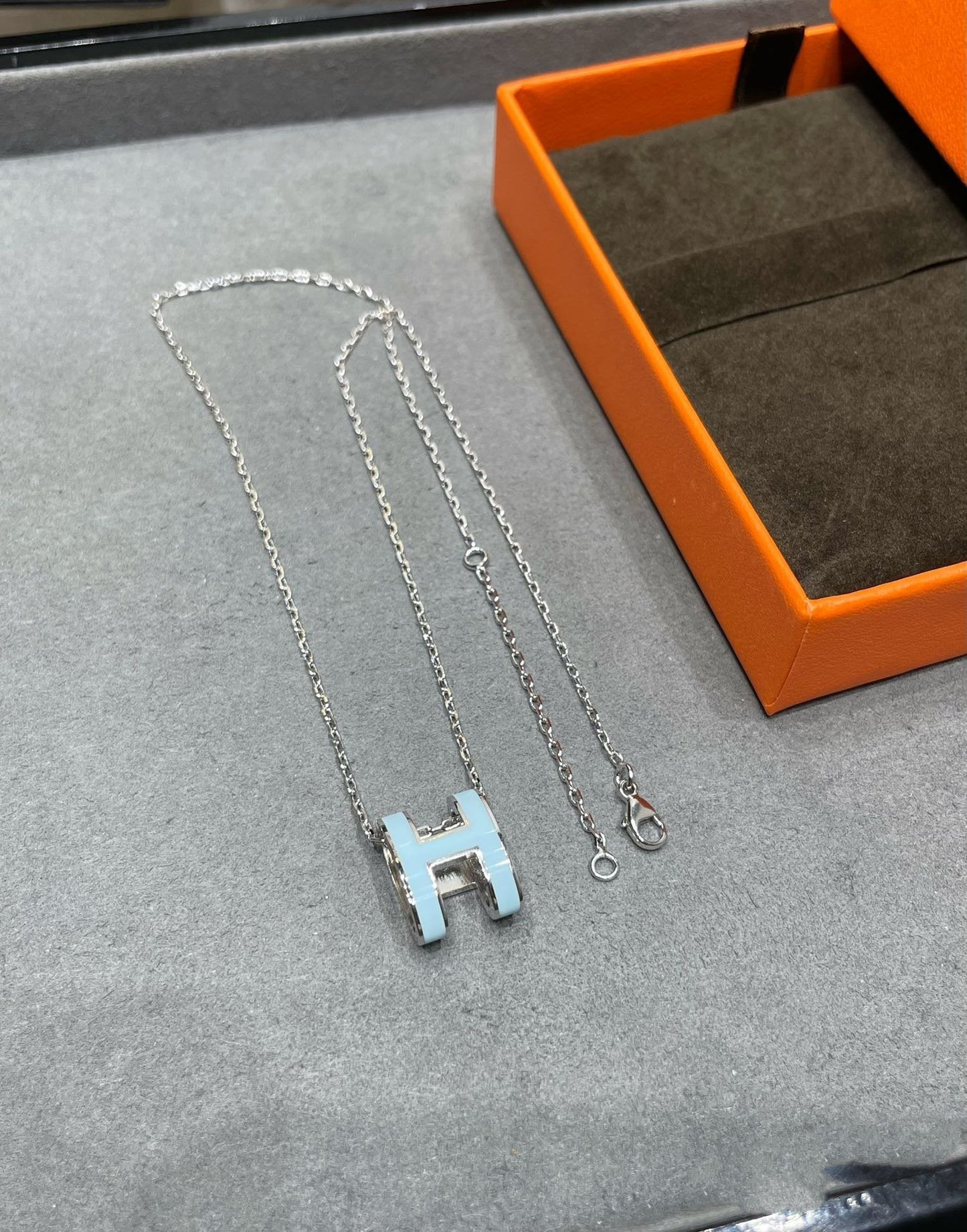 [✨Rose💎]COLLIER BLEU CIEL POP H