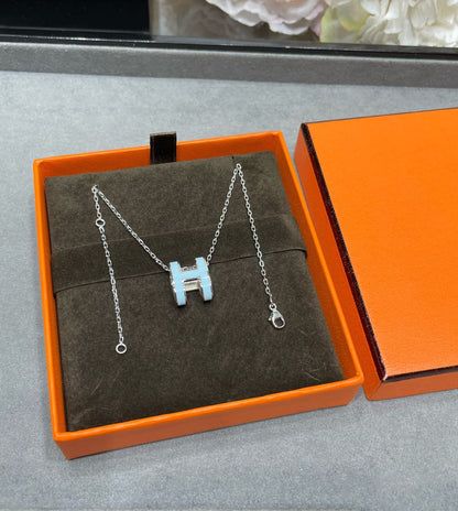 [✨Rose💎]COLLIER BLEU CIEL POP H