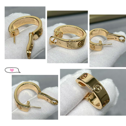 [✨Rose💎]Boucles d'oreilles Love 5,5 mm
