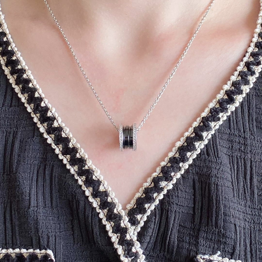 [✨Rose💎] COLLIER EN CÉRAMIQUE DIAMANT ZÉRO 1