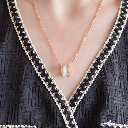 [✨Rose💎] COLLIER EN CÉRAMIQUE DIAMANT ZÉRO 1