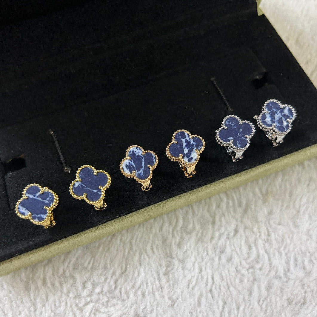 [✨Rose💎]Boucles d'oreilles moyennes en pierre de trèfle