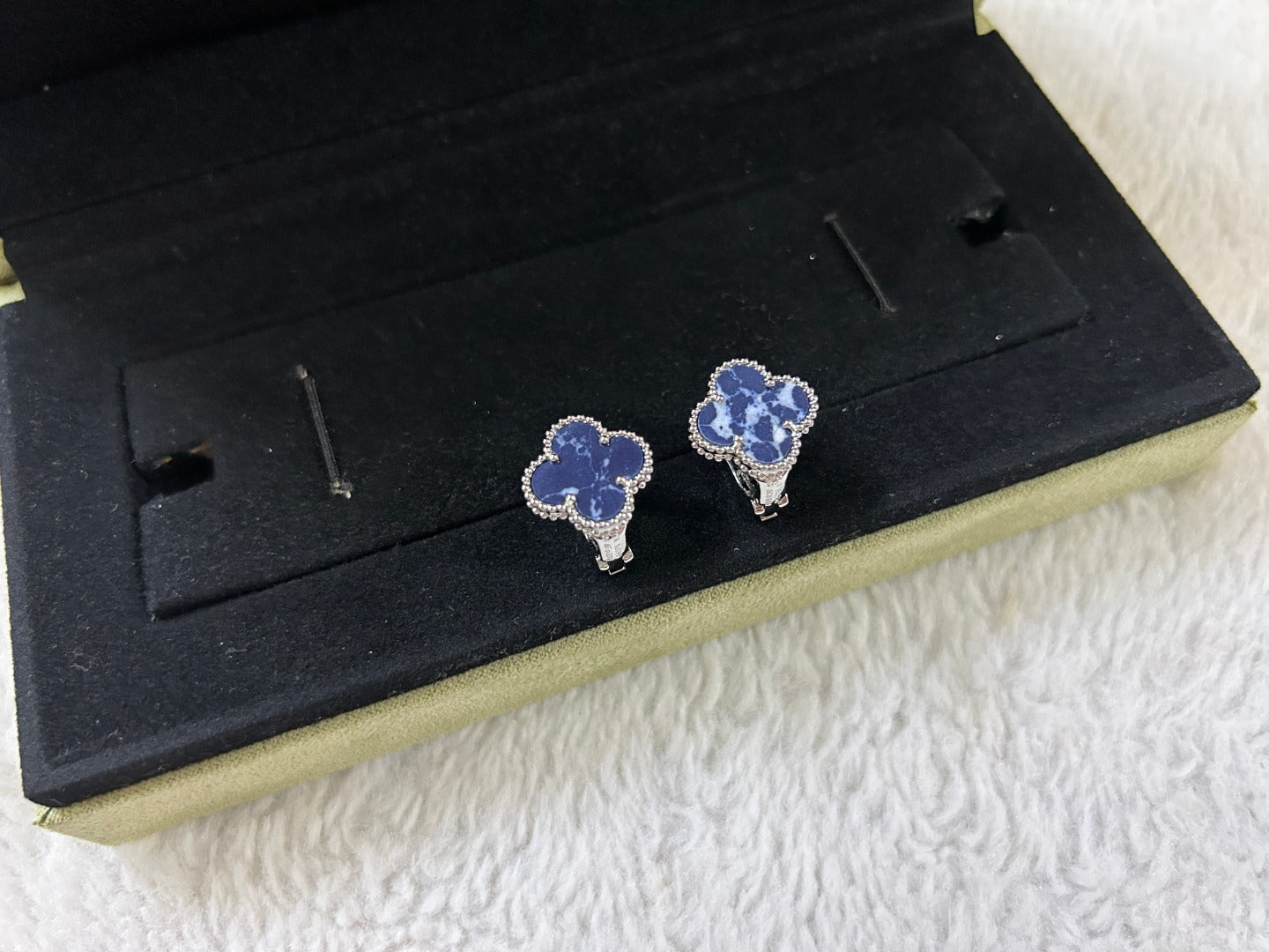 [✨Rose💎]Boucles d'oreilles moyennes en pierre de trèfle