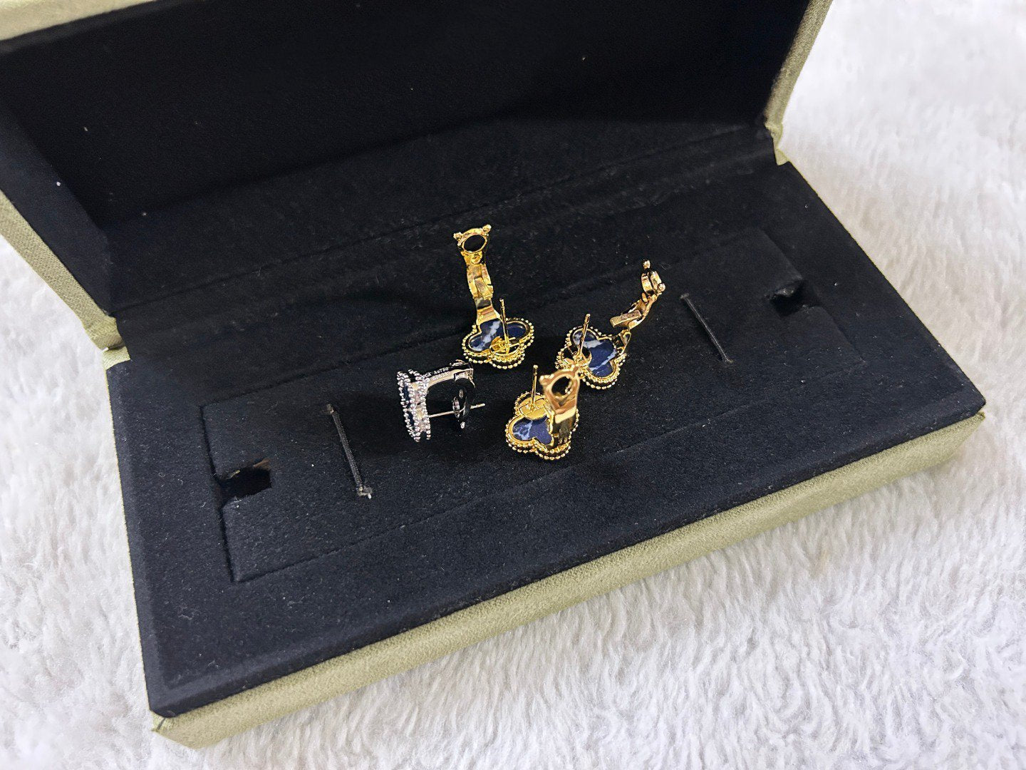 [✨Rose💎]Boucles d'oreilles moyennes en pierre de trèfle