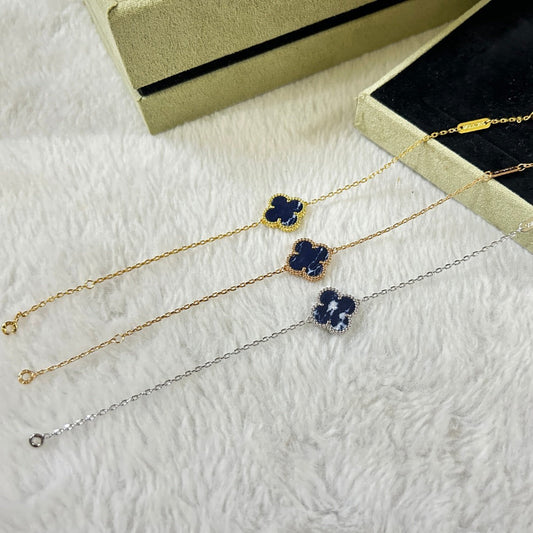 [✨Rose💎]CLOVER 1 MOTIF PIETERSITE BRACELET