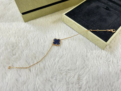 [✨Rose💎]BRACELET PIETERSITE À 1 MOTIF TRÈFLE