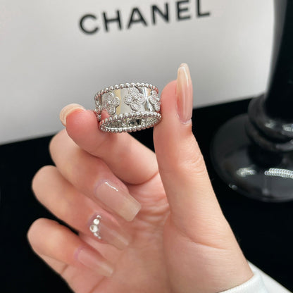 [✨Rose💎] GRANDE BAGUE PERLEE DIAMANT 