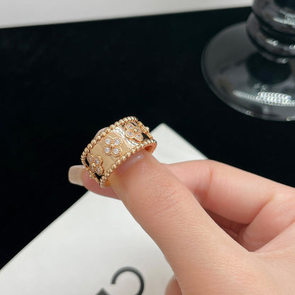 [✨Rose💎] GRANDE BAGUE PERLEE DIAMANT 